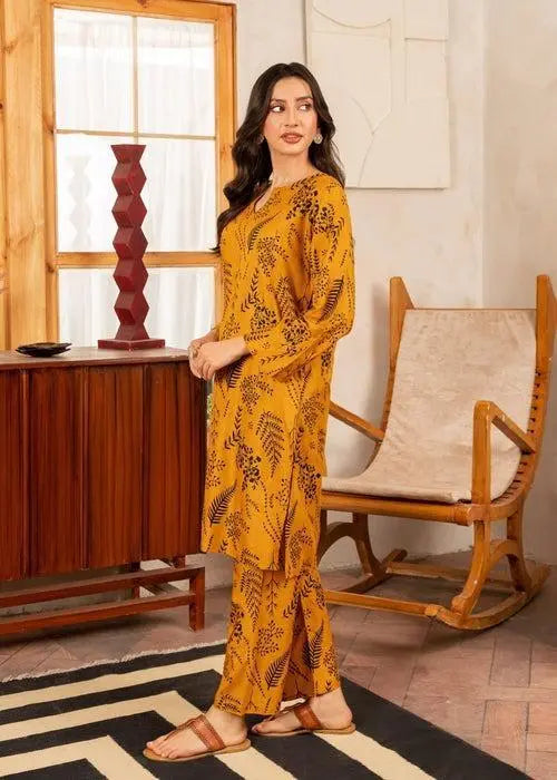 Stylish Women's Printed 2pcs Stitched Shirt & Trouser Hype Hem