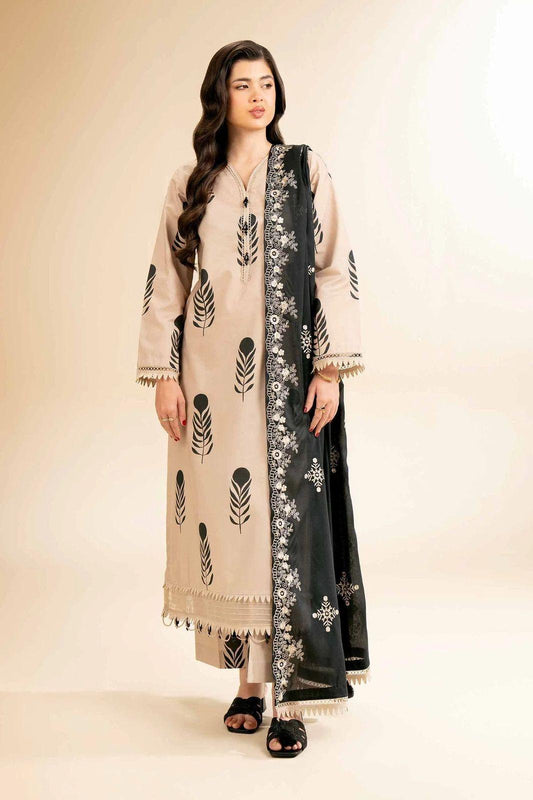 3Pcs Women's Unstitched Printed Lawn Suit Hype Hem