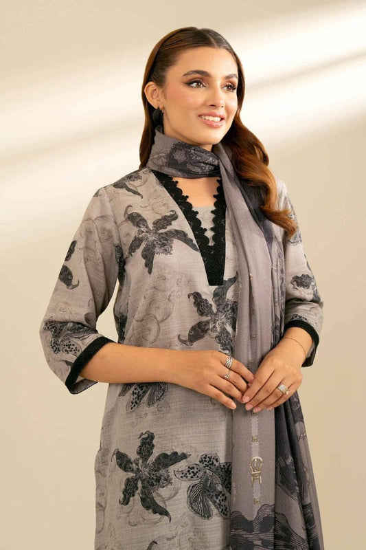 3Pcs Women's Unstitched Printed Suit Hype Hem