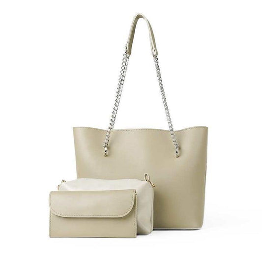 Women's Leather Hand Bag Set - 3 Pcs Collection